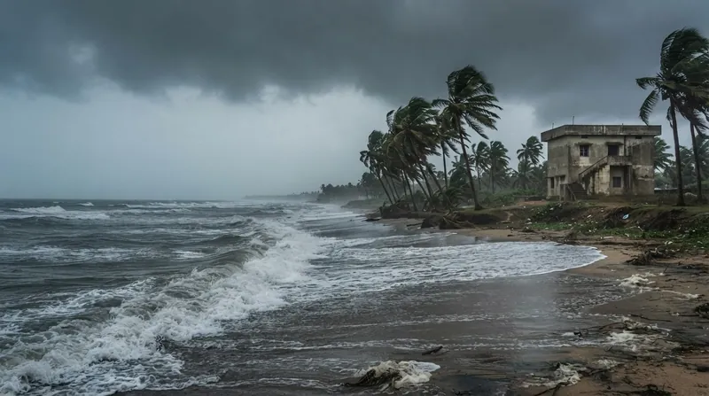 Illustration: Tens of thousands of coastal residents were relocated to concrete cyclone shelters ahead of the storm.
