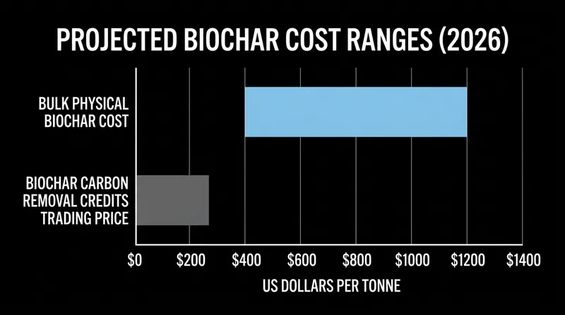 The high upfront cost of physical biochar is increasingly subsidized by the sale of durable carbon removal credits.