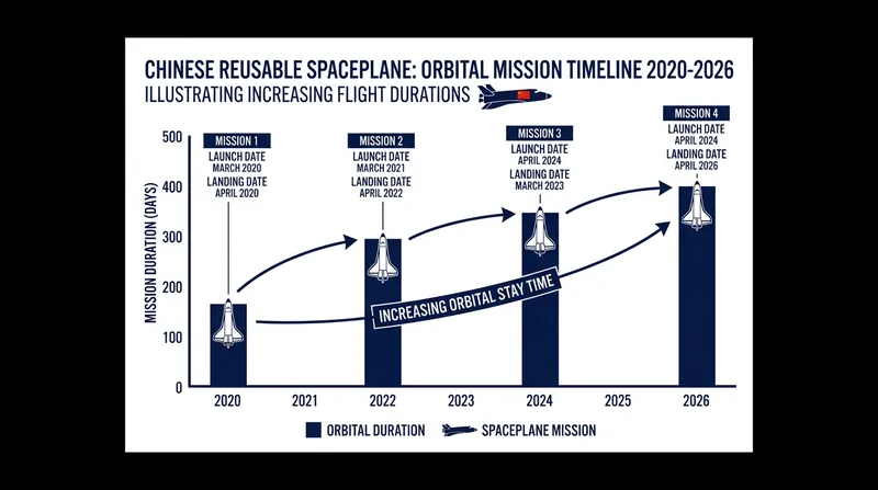 China's spaceplane has rapidly expanded its orbital endurance since its inaugural two-day flight in 2020.