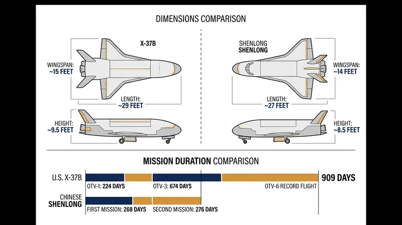 Comparing the endurance records of the world's two leading reusable military spaceplanes.