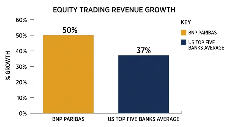 BNP Paribas outpaced major US investment banks in equity and prime services revenue growth during the third quarter.