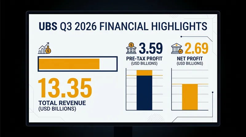 UBS third-quarter 2026 financial highlights.