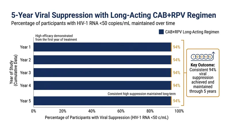 Real-world data presented at IDWeek 2026 confirms the long-term efficacy of the bimonthly injections.