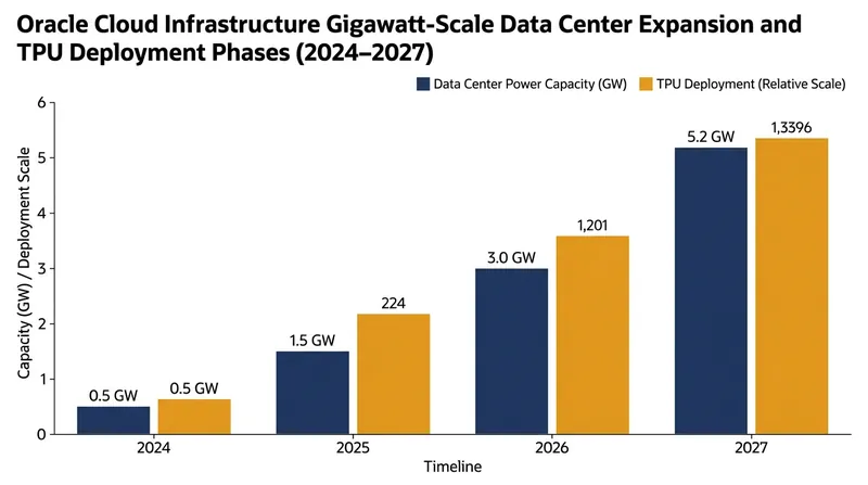 Oracle plans a multi-year, gigawatt-scale investment to support the new hardware.