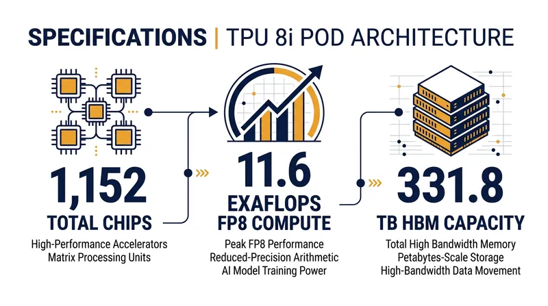 Google's eighth-generation TPU 8i is optimized for latency-sensitive inference workloads.