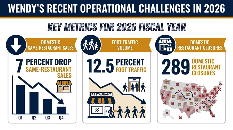 Wendy's has faced significant headwinds in 2026, including steep traffic declines and widespread store closures.