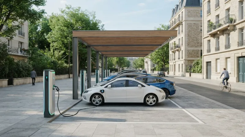 Illustration: Electric vehicle charging hubs are rapidly replacing traditional petrol stations in prime European real estate.
