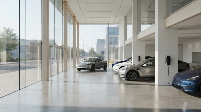 Illustration: Dealerships across the European Union are reallocating prime showroom space to battery-electric models to meet shifting consumer demand.
