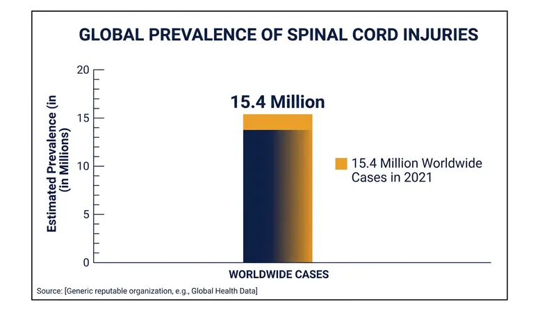 The World Health Organization estimates that more than 15 million people live with spinal cord injuries globally.