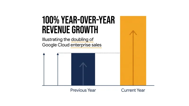 Google Cloud revenues doubled year-over-year as enterprise artificial intelligence demand surged.