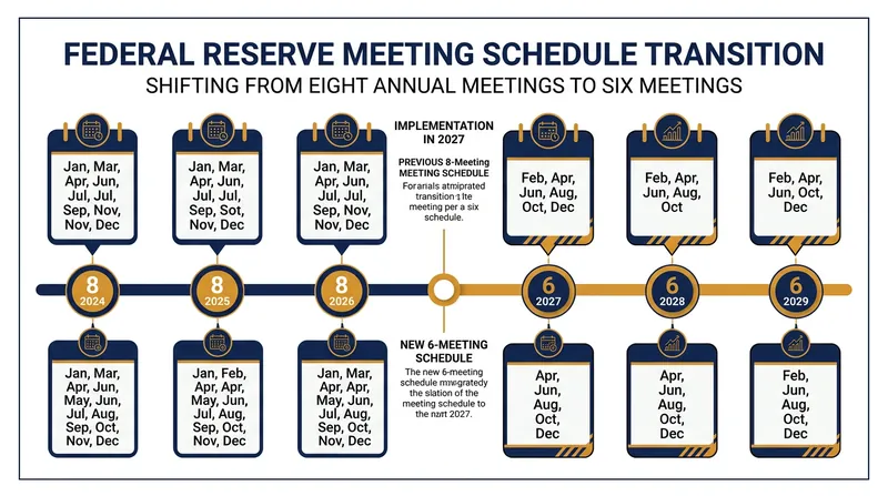 The FOMC will repurpose two of its eight annual meetings for broad strategy discussions without rate votes.