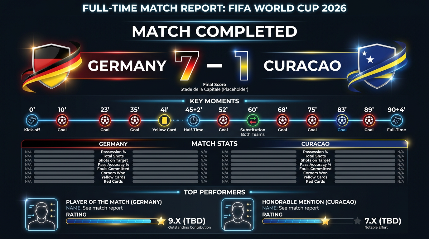 Germany vs Curacao match statistics