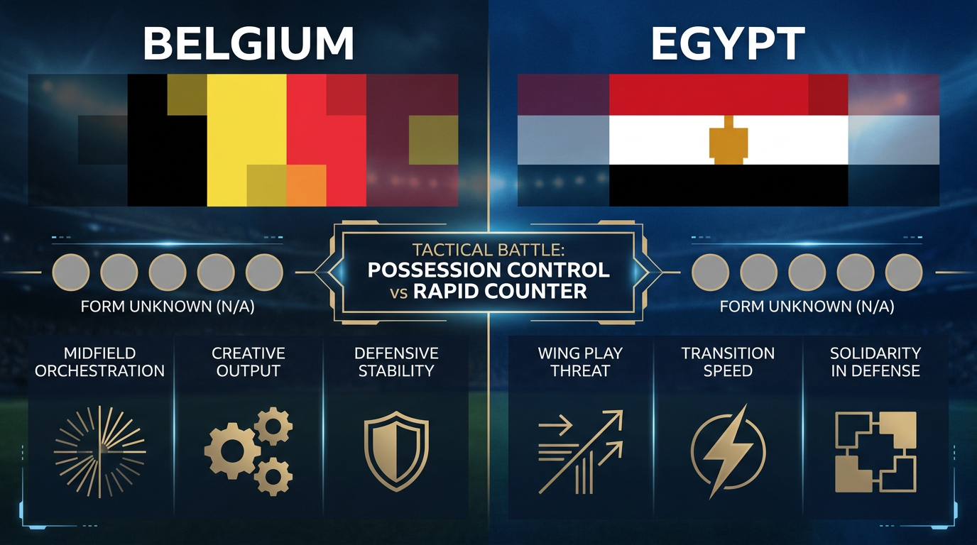Belgium vs Egypt form and stats