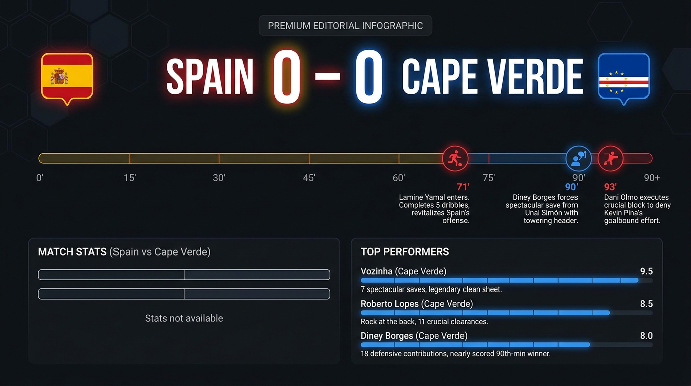 Spain vs Cape Verde match statistics