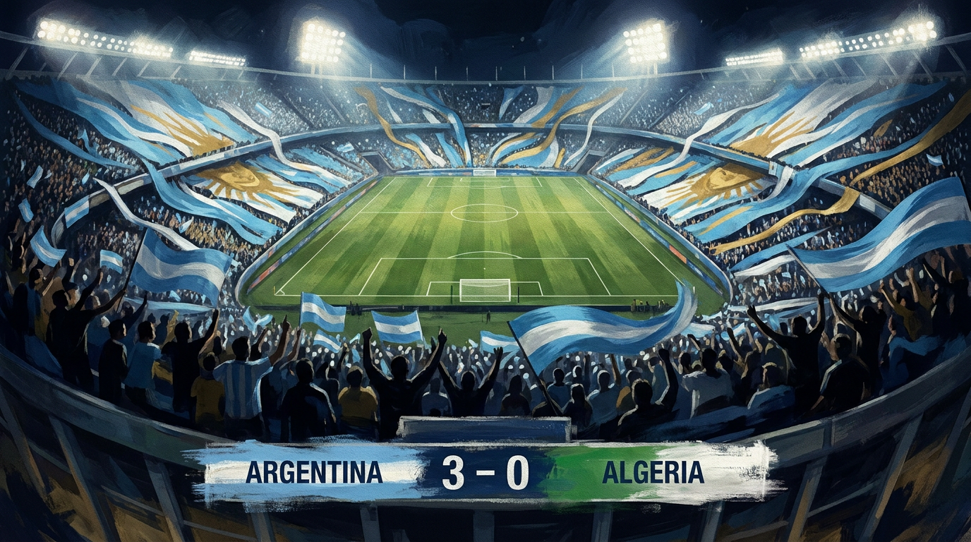 Argentina vs Algeria — full time
