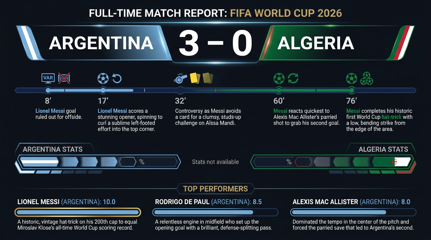 Argentina vs Algeria match statistics