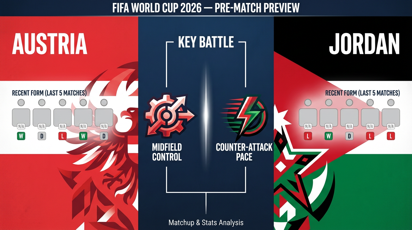 Austria vs Jordan form and stats