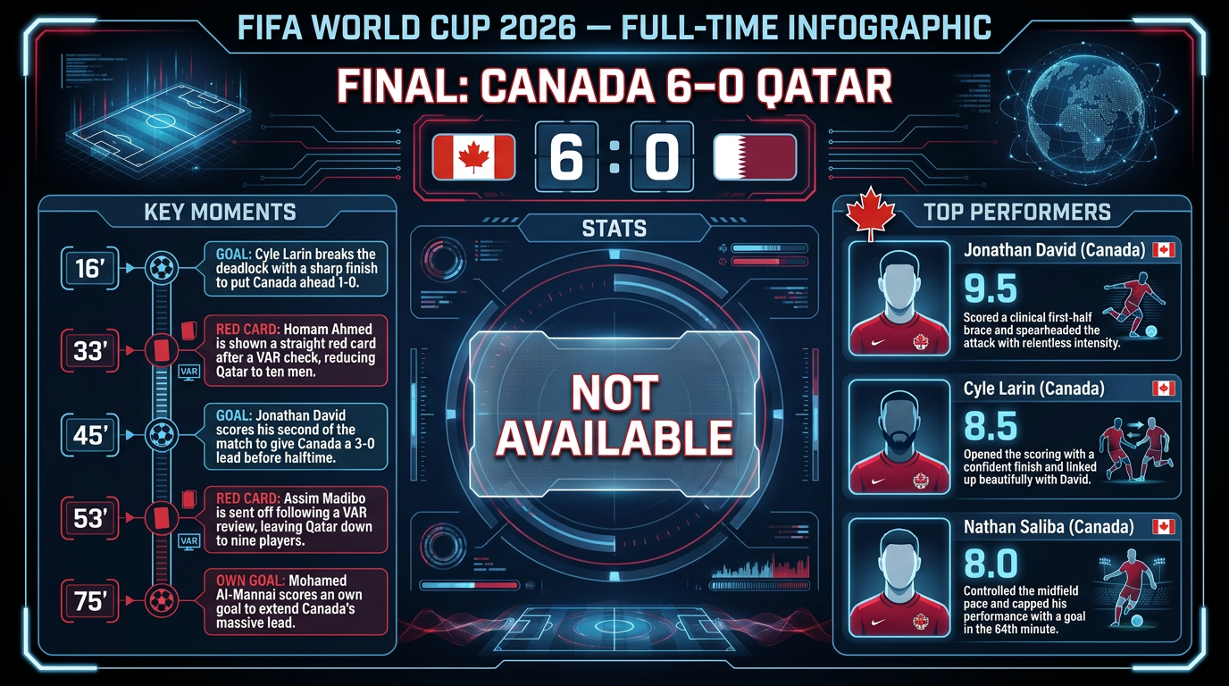 Canada vs Qatar match statistics