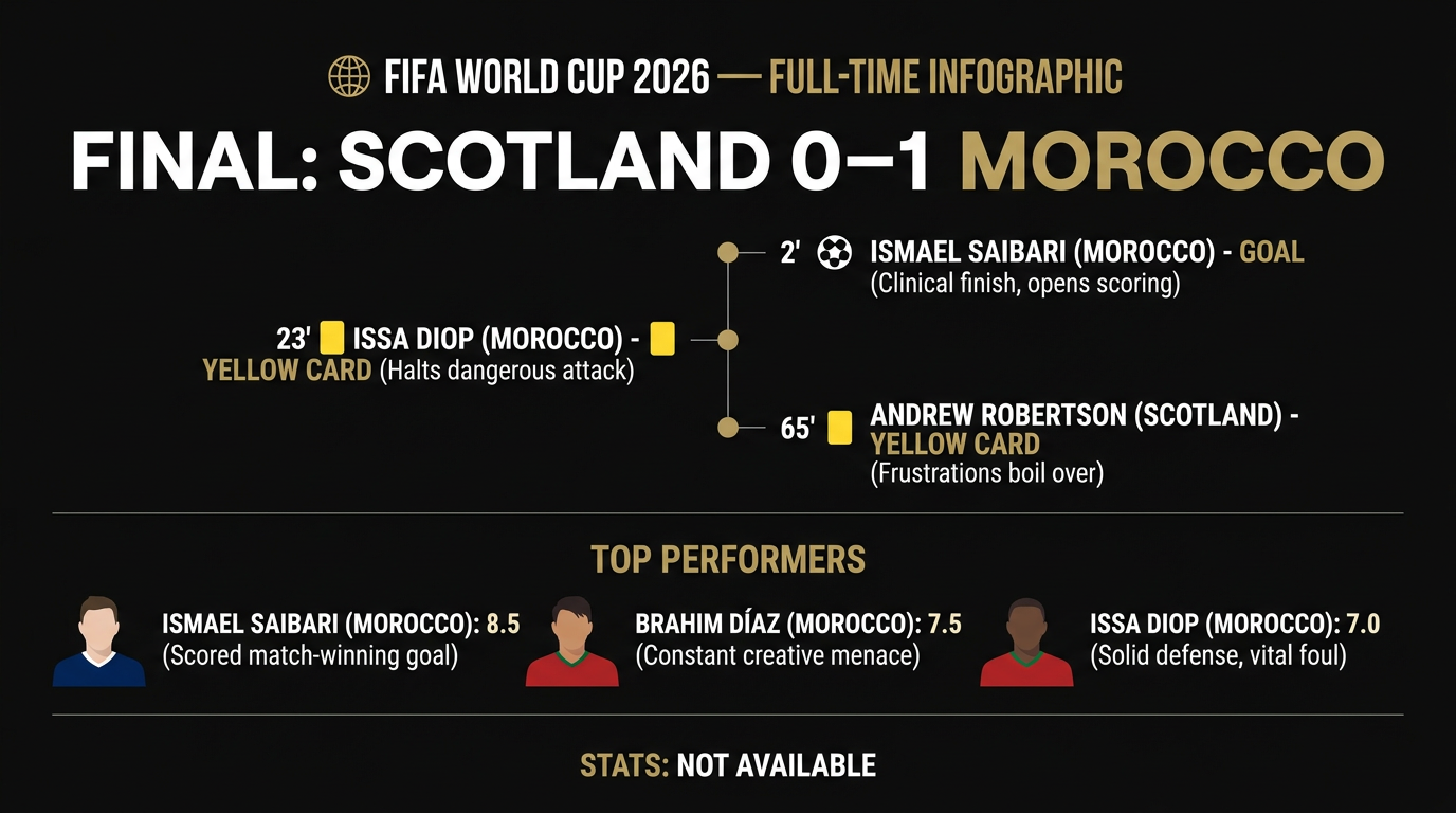 Scotland vs Morocco match statistics