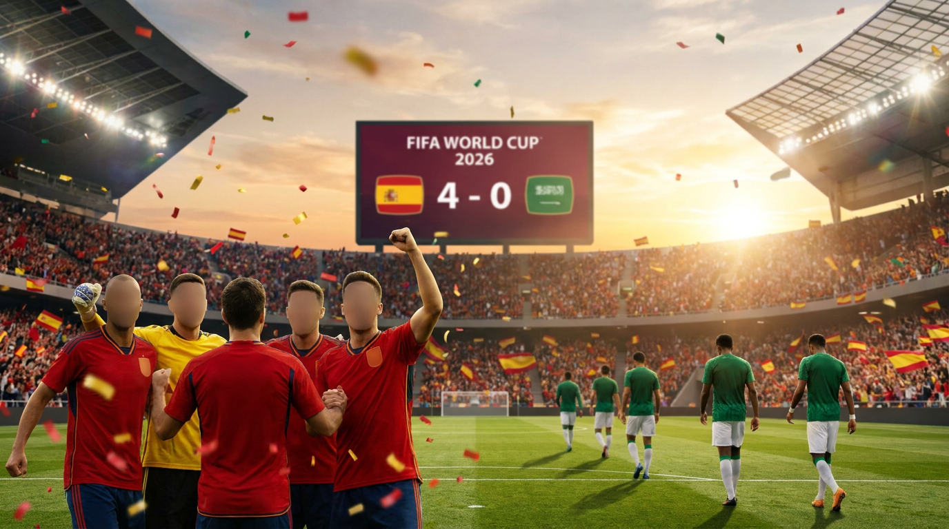 Spain vs Saudi Arabia — full time