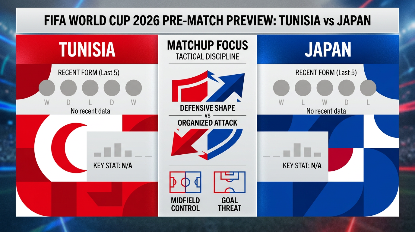 Tunisia vs Japan form and stats