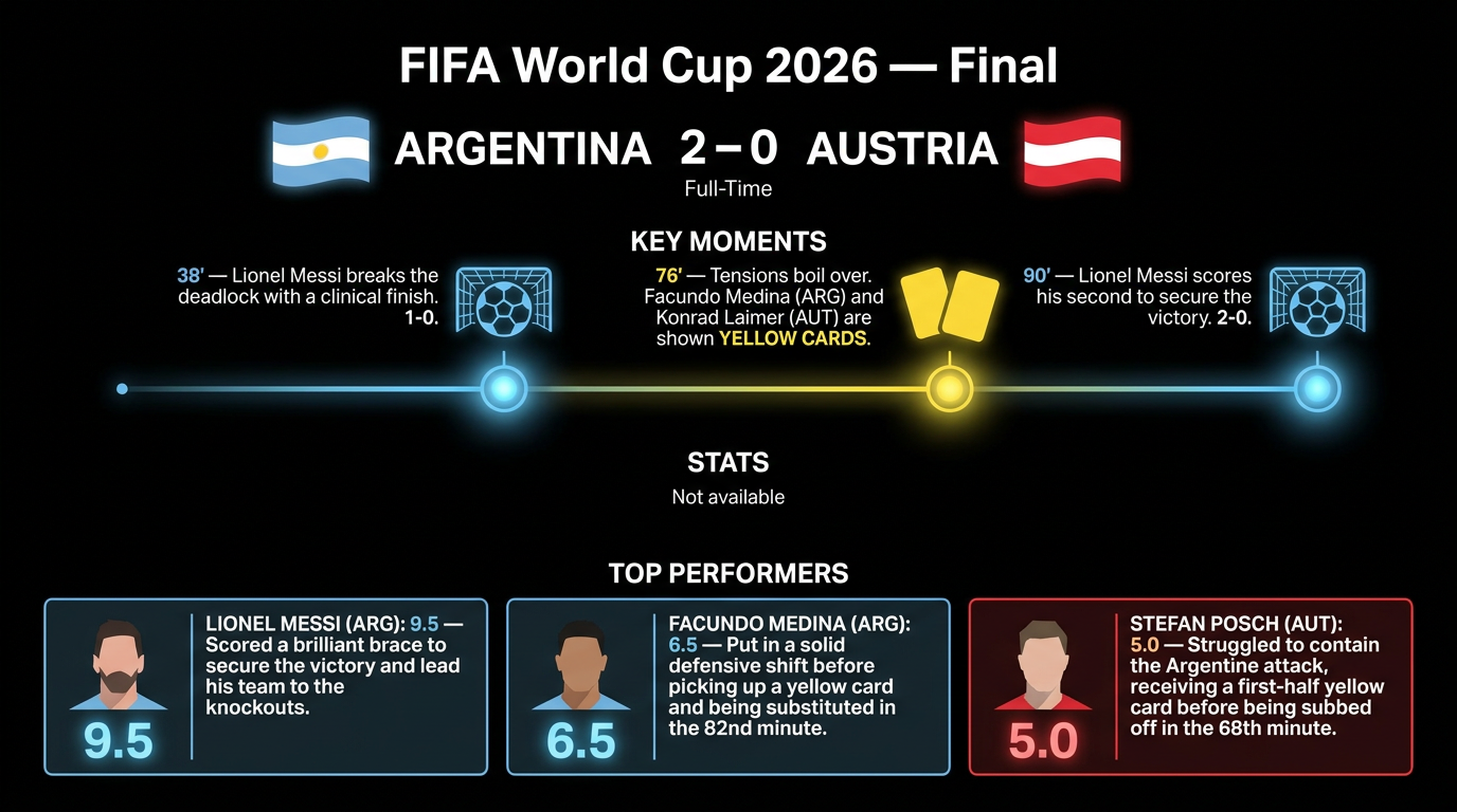Argentina vs Austria match statistics
