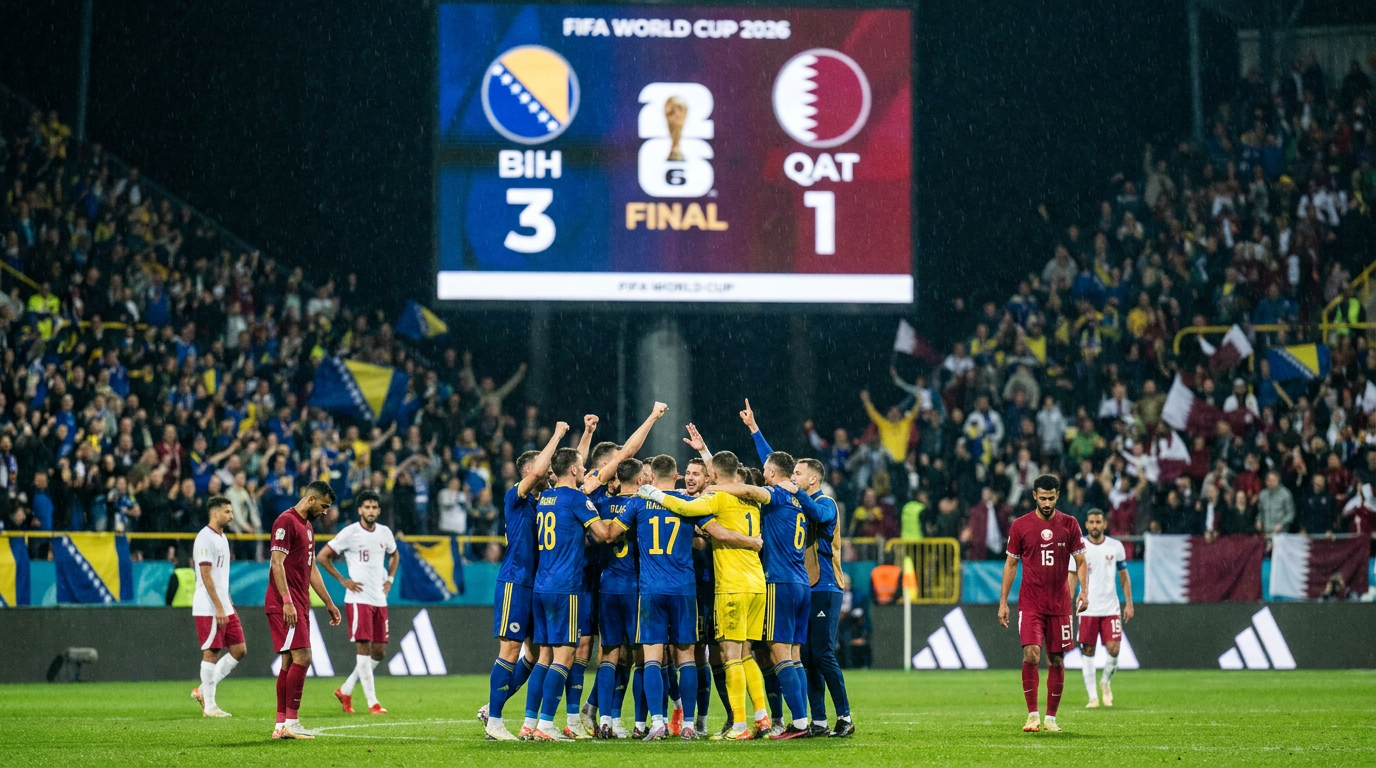 Bosnia and Herzegovina vs Qatar — full time