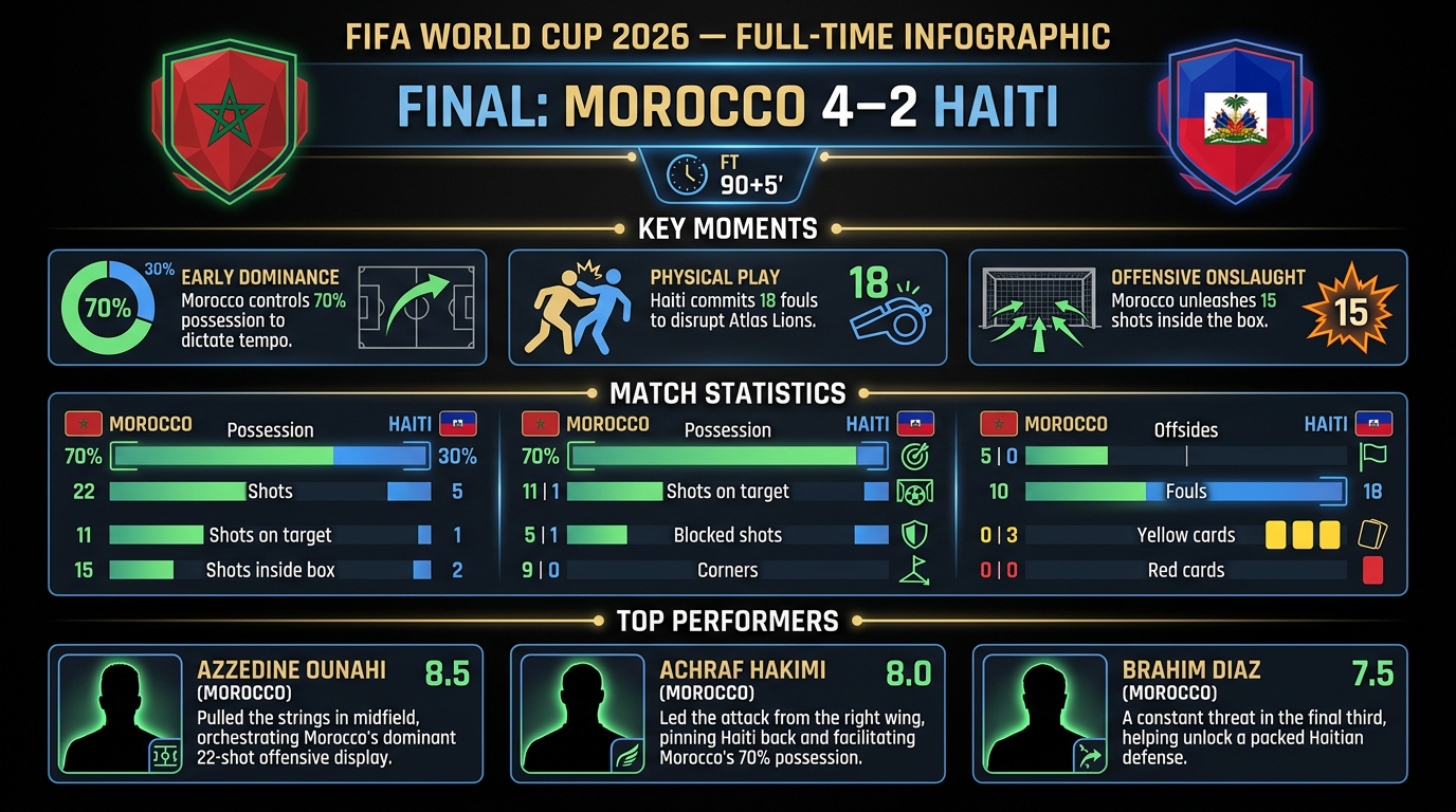 Morocco vs Haiti match statistics