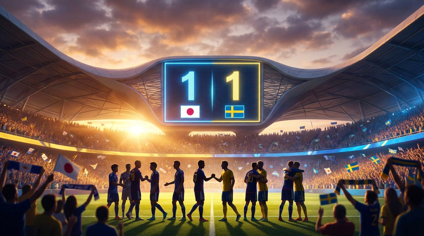 Japan vs Sweden — full time