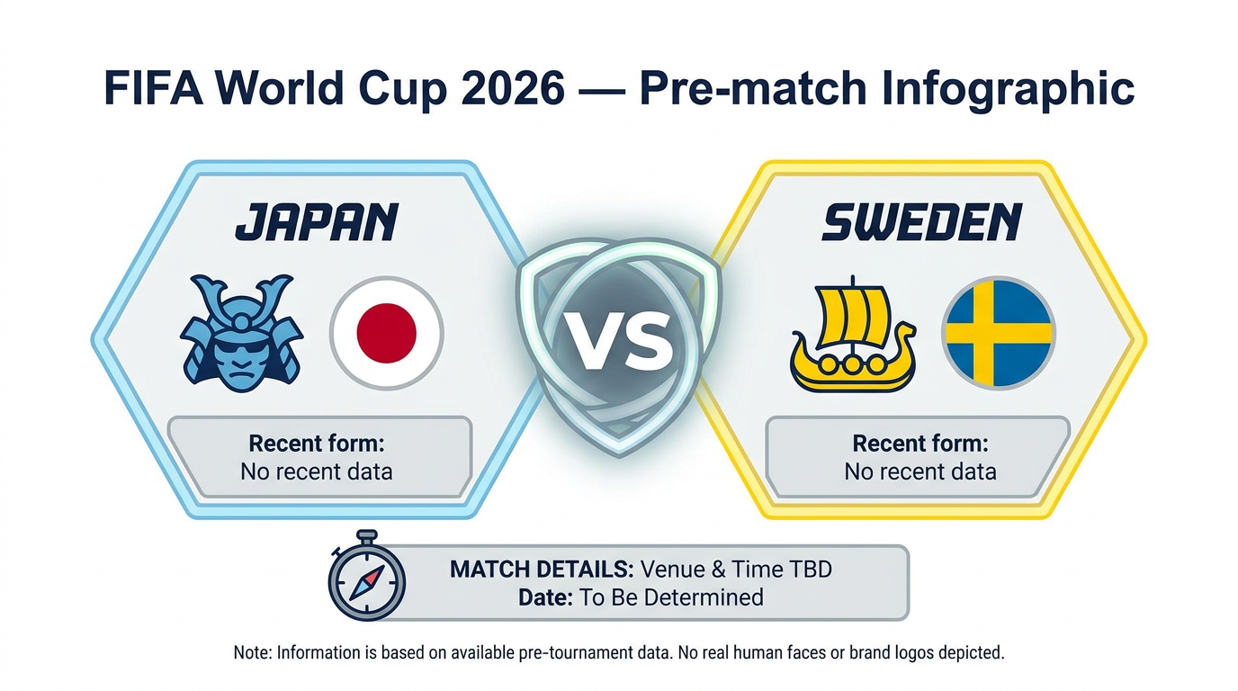 Japan vs Sweden form and stats