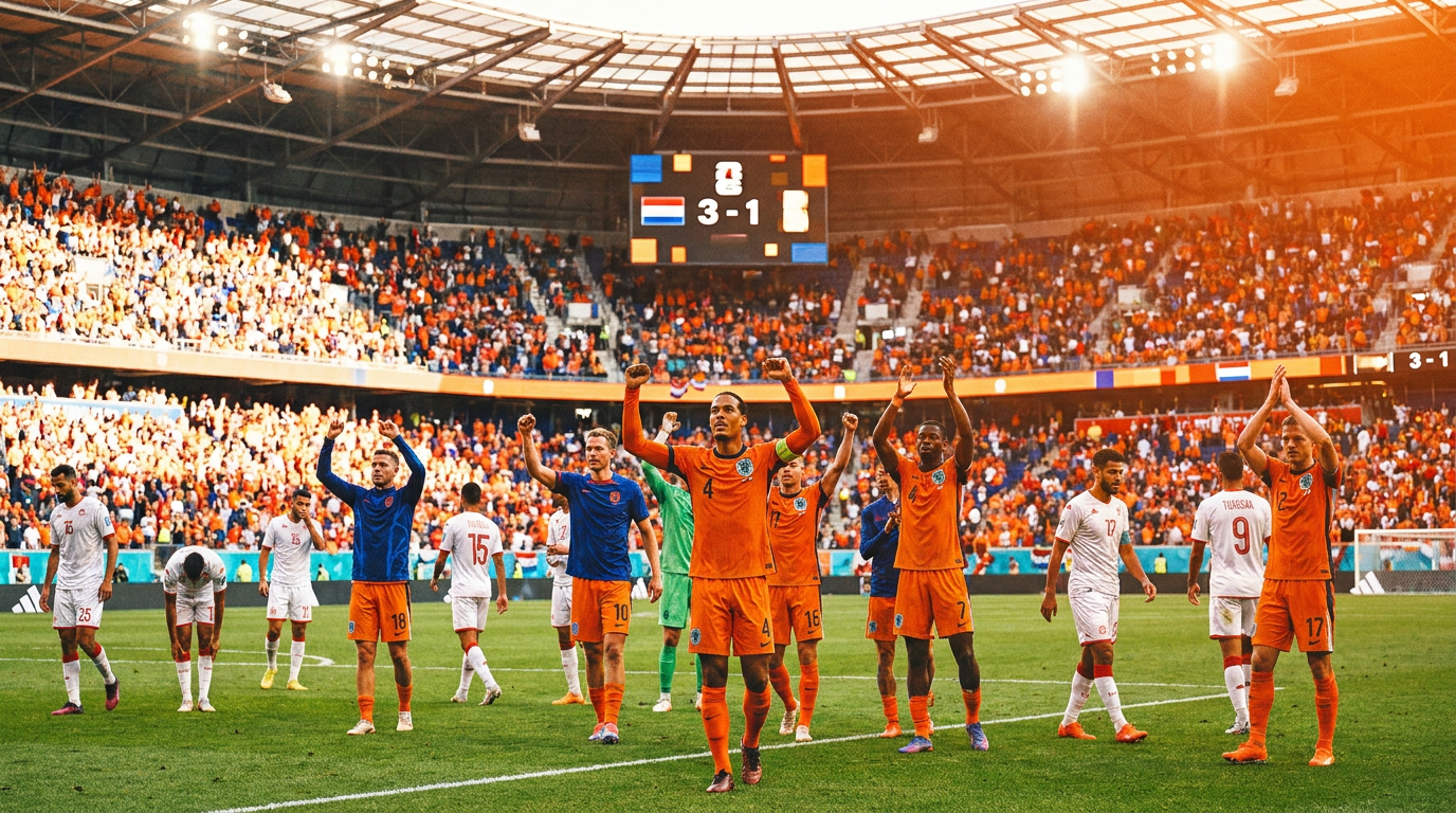 Tunisia vs Netherlands — full time