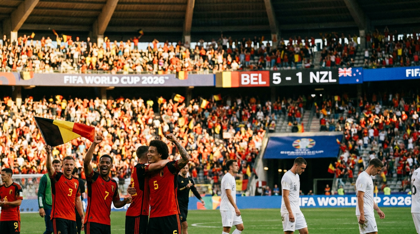 New Zealand vs Belgium — full time
