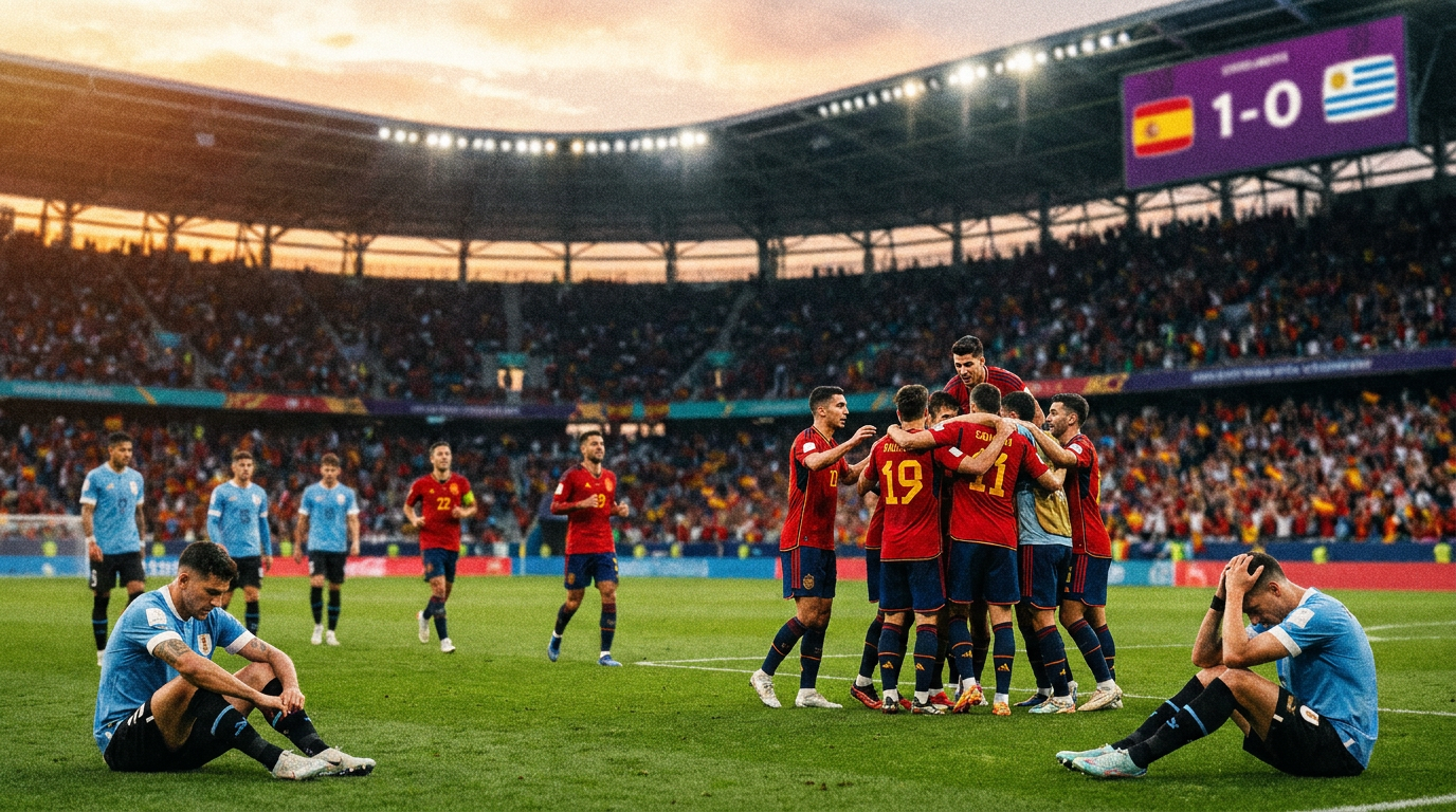 Uruguay vs Spain — full time
